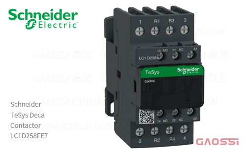 Schneider施耐德 接触器 TeSys Deca系列 LC1D258FE7, 4P, 2NO+2NC, 115V AC