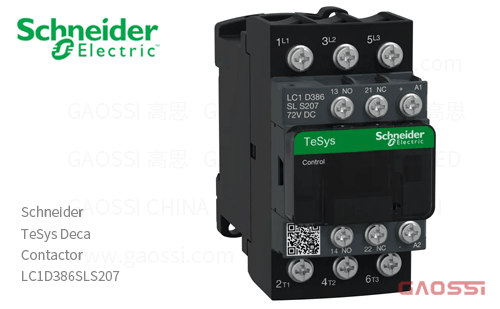 Schneider施耐德 接触器 TeSys Deca系列 LC1D386SLS207, 3P, 3NO, 72V DC