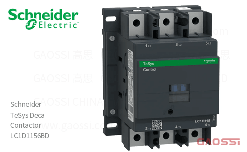 Schneider施耐德 接触器 TeSys Deca系列 LC1D1156BD, 3P, 3NO, 24V DC