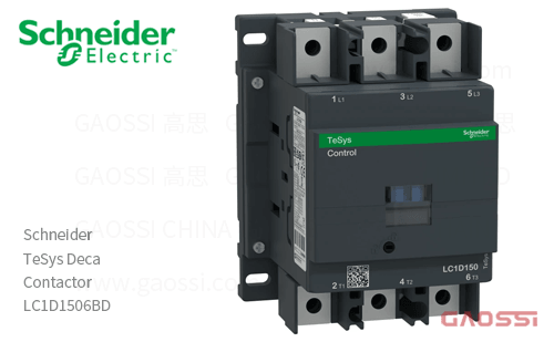 Schneider施耐德 接触器 TeSys Deca系列 LC1D1506BD, 3P, 3NO, 24V DC