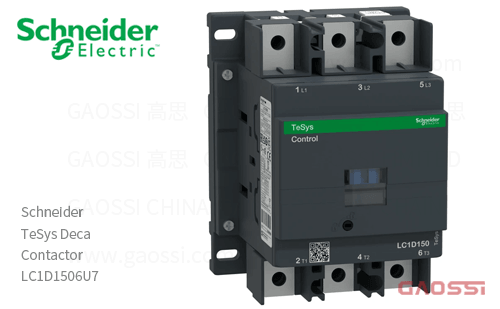 Schneider施耐德 接触器 TeSys Deca系列 LC1D1506U7, 3P, 3NO, 220V AC