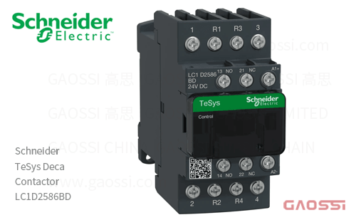 Schneider施耐德 接触器 TeSys Deca系列 LC1D2586BD, 4P, 2NO+2NC, 24V DC