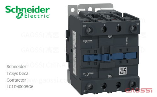 Schneider施耐德 接触器 TeSys Deca系列 LC1D40008G6, 4P, 2NO+2NC, 120V AC