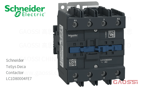 Schneider施耐德 接触器 TeSys Deca系列 LC1D80004FE7, 4P, 4NO, 115V AC