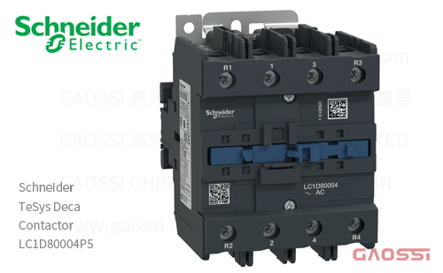 Schneider施耐德 接触器 TeSys Deca系列 LC1D80004P5, 4P, 4NO, 230V AC