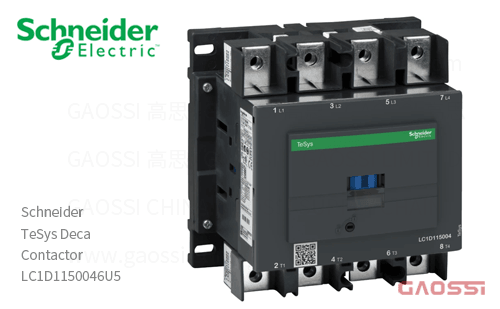 Schneider施耐德 接触器 TeSys Deca系列 LC1D1150046U5, 4P, 4NO, 240V AC