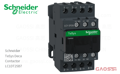 Schneider施耐德 接触器 TeSys Deca系列 LC1DT25B7, 4P, 4NO, 24V AC