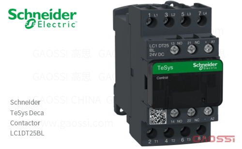 Schneider施耐德 接触器 TeSys Deca系列 LC1DT25BL, 4P, 4NO, 24V DC