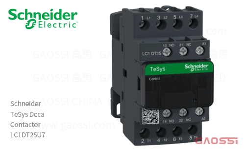 Schneider施耐德 接触器 TeSys Deca系列 LC1DT25U7, 4P, 4NO, 240V AC