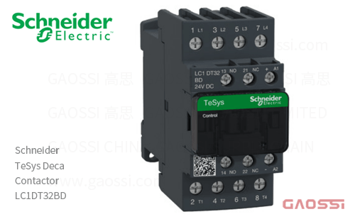 Schneider施耐德 接触器 TeSys Deca系列 LC1DT32BD, 4P, 4NO, 24V DC