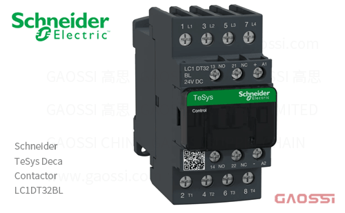 Schneider施耐德 接触器 TeSys Deca系列 LC1DT32BL, 4P, 4NO, 24V DC