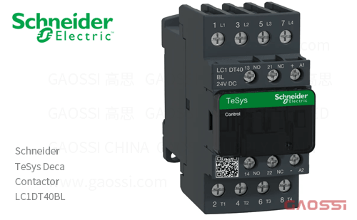 Schneider施耐德 接触器 TeSys Deca系列 LC1DT40BL, 4P, 4NO, 24V DC