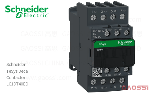 Schneider施耐德 接触器 TeSys Deca系列 LC1DT40ED, 4P, 4NO, 48V DC