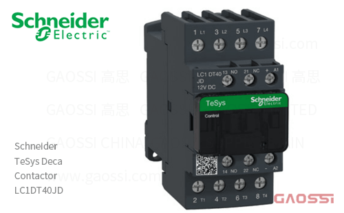 Schneider施耐德 接触器 TeSys Deca系列 LC1DT40JD, 4P, 4NO, 12V DC