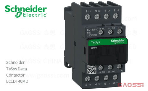 Schneider施耐德 接触器 TeSys Deca系列 LC1DT40MD, 4P, 4NO, 220V DC