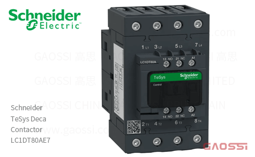 Schneider施耐德 接触器 TeSys Deca系列 LC1DT80AE7, 4P, 4NO, 48V AC