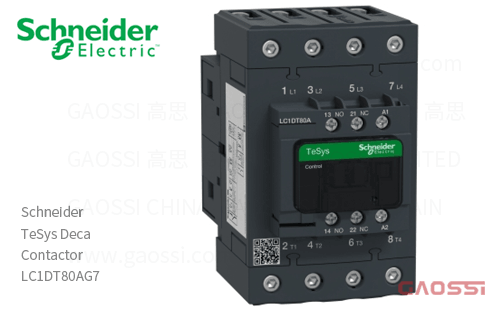 Schneider施耐德 接触器 TeSys Deca系列 LC1DT80AG7, 4P, 4NO, 120V AC