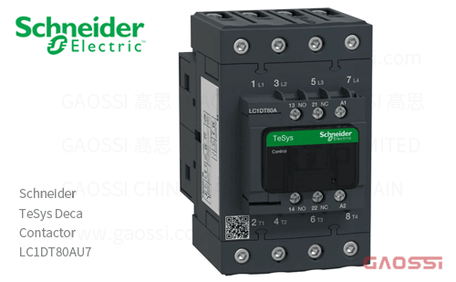 Schneider施耐德 接触器 TeSys Deca系列 LC1DT80AU7, 4P, 4NO, 240V AC