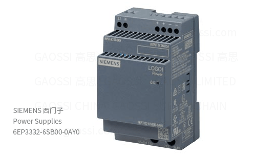 SIEMENS 西门子 DIN导轨电源 6EP3332-6SB00-0AY0, 60W, 24VDC, LOGO!POWER