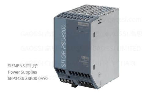 SIEMENS 西门子 DIN导轨电源 6EP3436-8SB00-0AY0, 480W, 24VDC, SITOP PSU8200